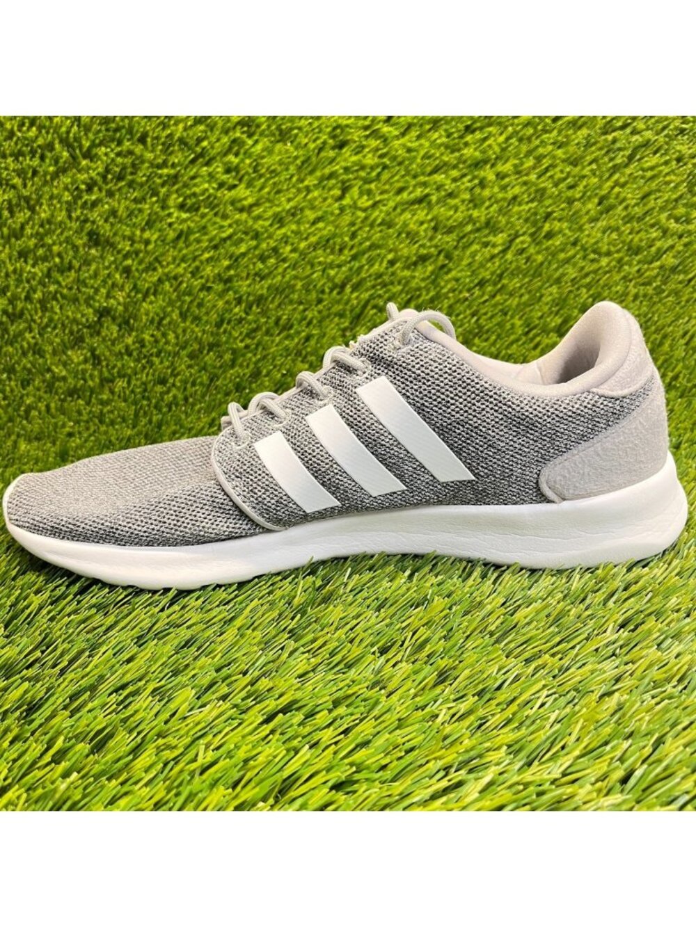 Adidas Cloudfoam QT Racer Womens‎ Size 10 Gray Walking Running Shoes Sneakers